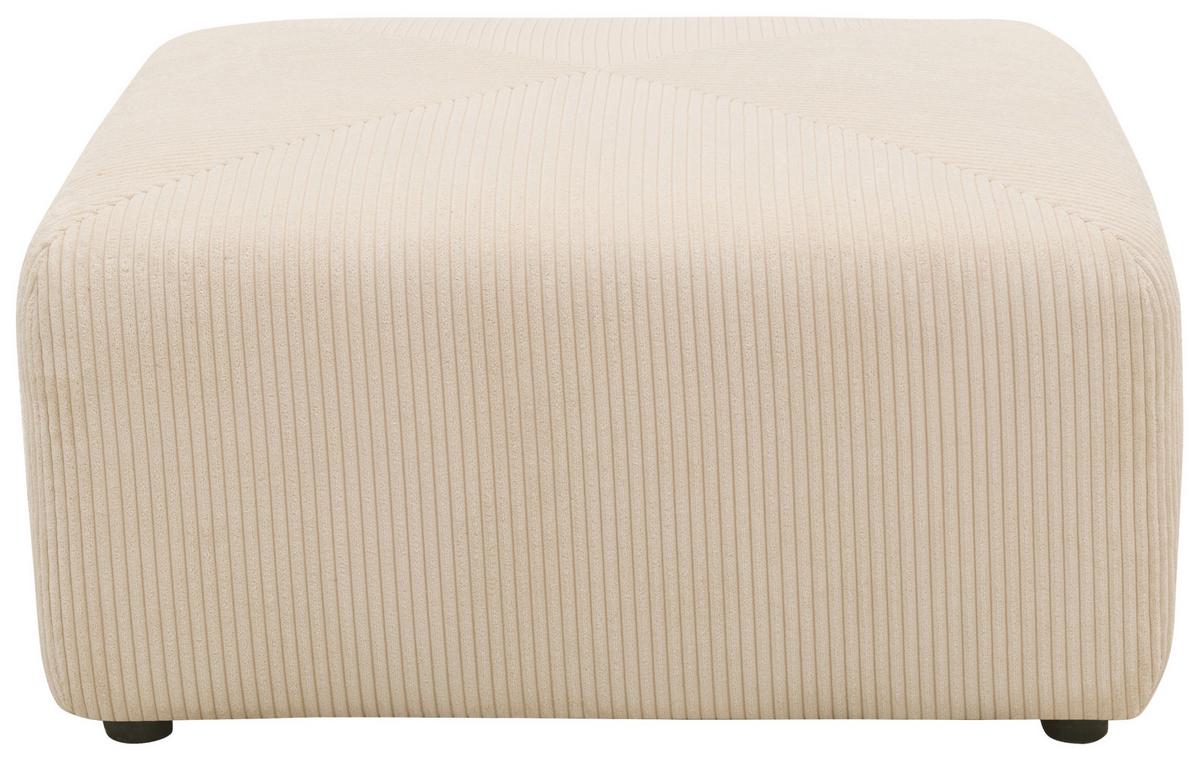 Hocker Creme B: 85 Cm - Creme/Schwarz, Design, Textil (85/42/85cm) - MID.YOU