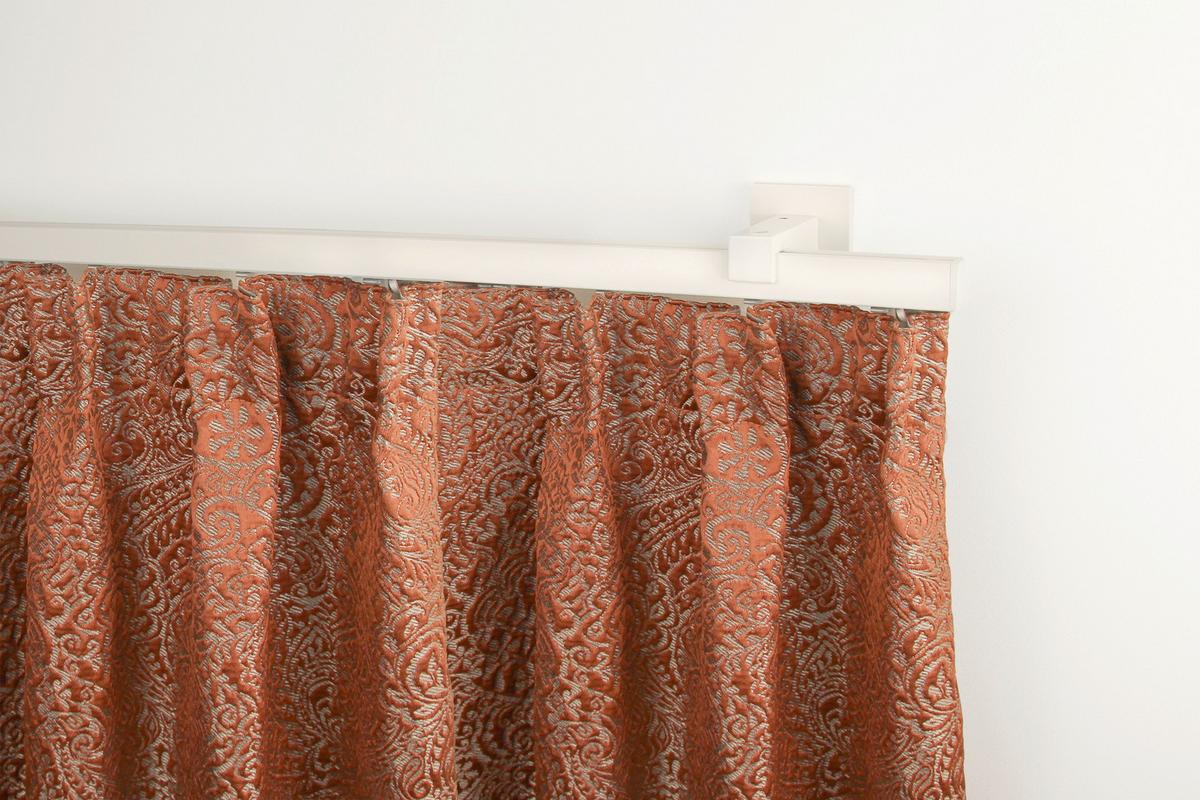 Vorhangstangenset 340 cm - Weiß, Basics, Metall (340cm)