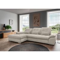 Ecksofa Rigatti, Beige S: 184x314 cm - Chromfarben/Beige, MODERN, Textil (184/314cm) - Livetastic