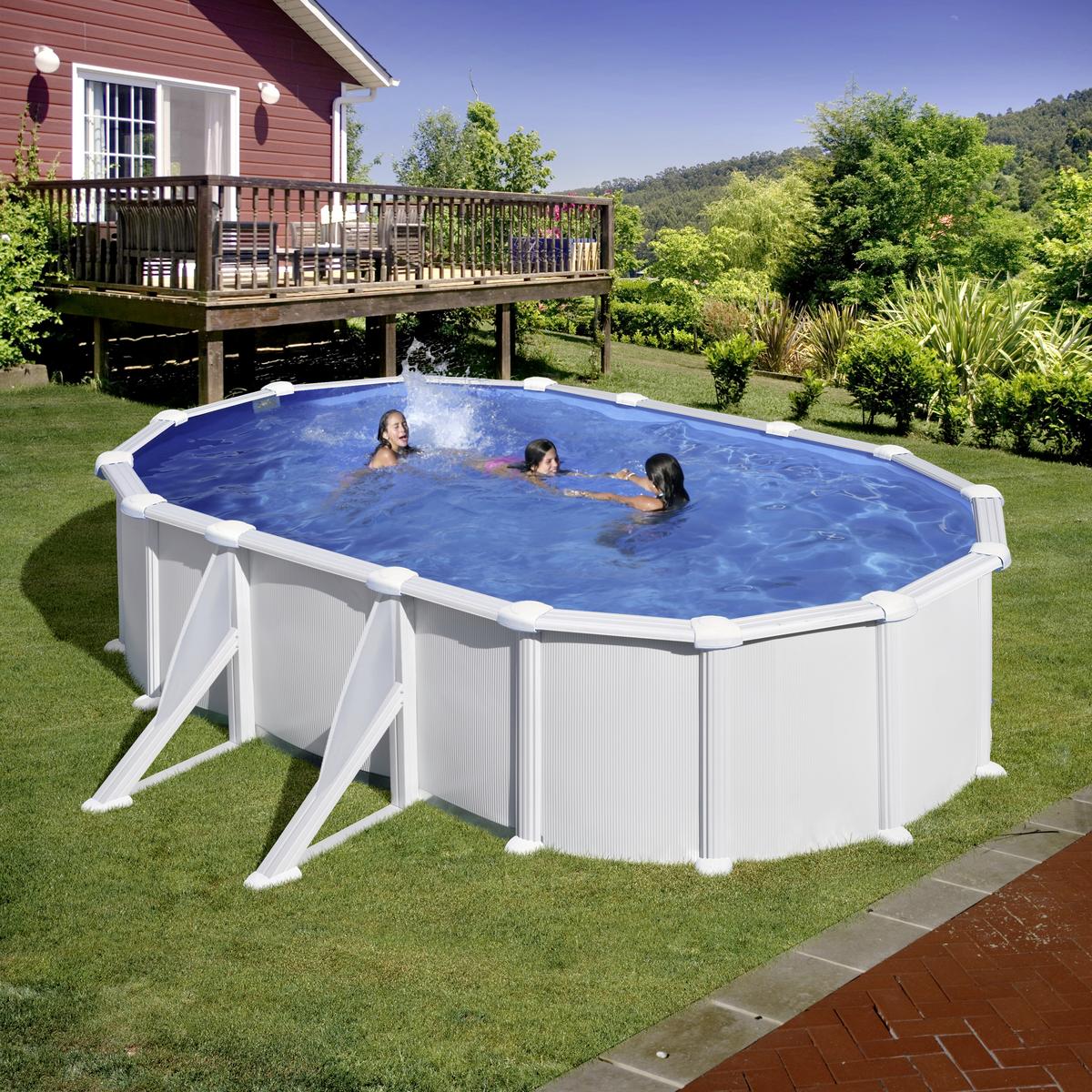 Pool-Set Gre Pool Kitprov508 - Weiß, KONVENTIONELL, Metall (527/500/132cm) - Gre