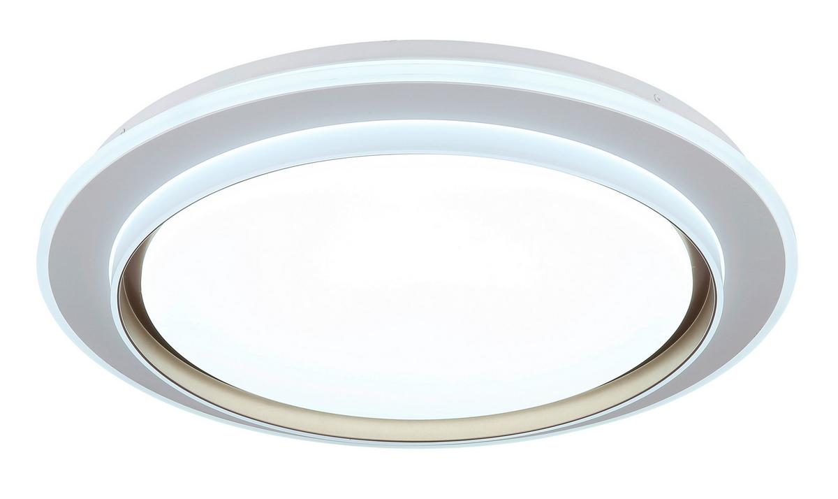 LED-Deckenleuchte 48044  Janice - Opal/Weiß, Design, Kunststoff/Metall (49/7cm) - Globo