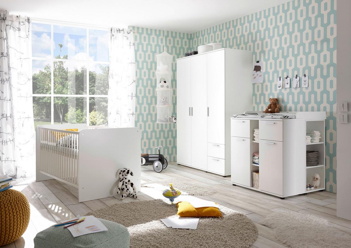 Nyílóajtós Szekrény Bibo 115/191 Cm - fehér, Konventionell, faalapú anyag (115/191/55cm) - MID.YOU