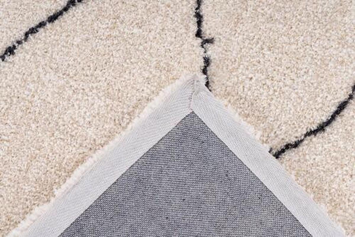 Hochflor Teppich Creme/Beige Orlando 120x170 cm - Beige/Creme, Design, Textil (120/170cm) - Kayoom