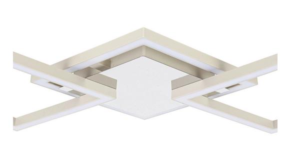 LED-Deckenleuchte Nilya - Sandfarben/Chromfarben, MODERN, Kunststoff/Metall (63/27,5/4,5cm) - Luca Bessoni