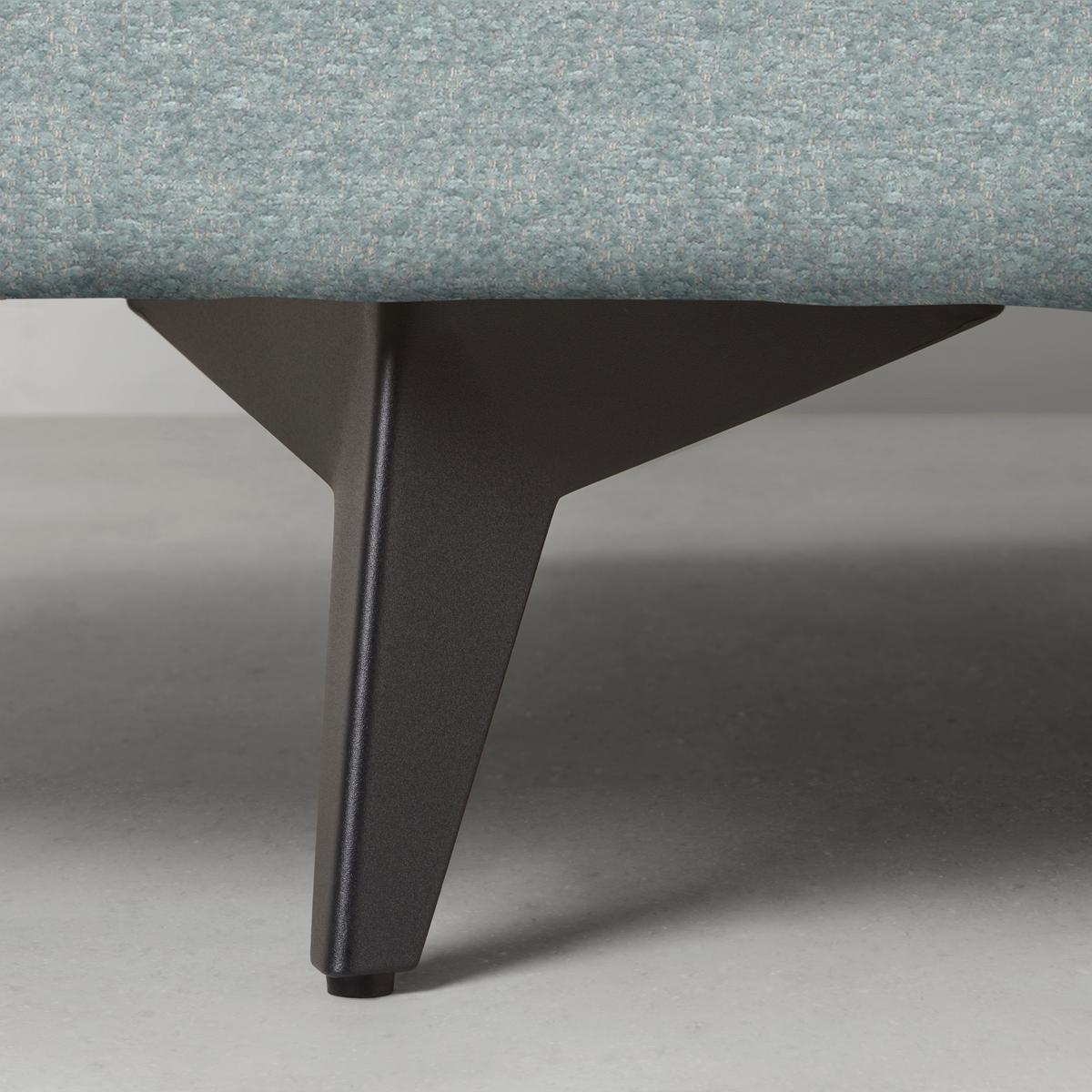 Rohová sedačka AXEL, levá, světle modrá tkanina - černá/světle modrá, Moderní, kov/textil (250/291cm) - Mömax