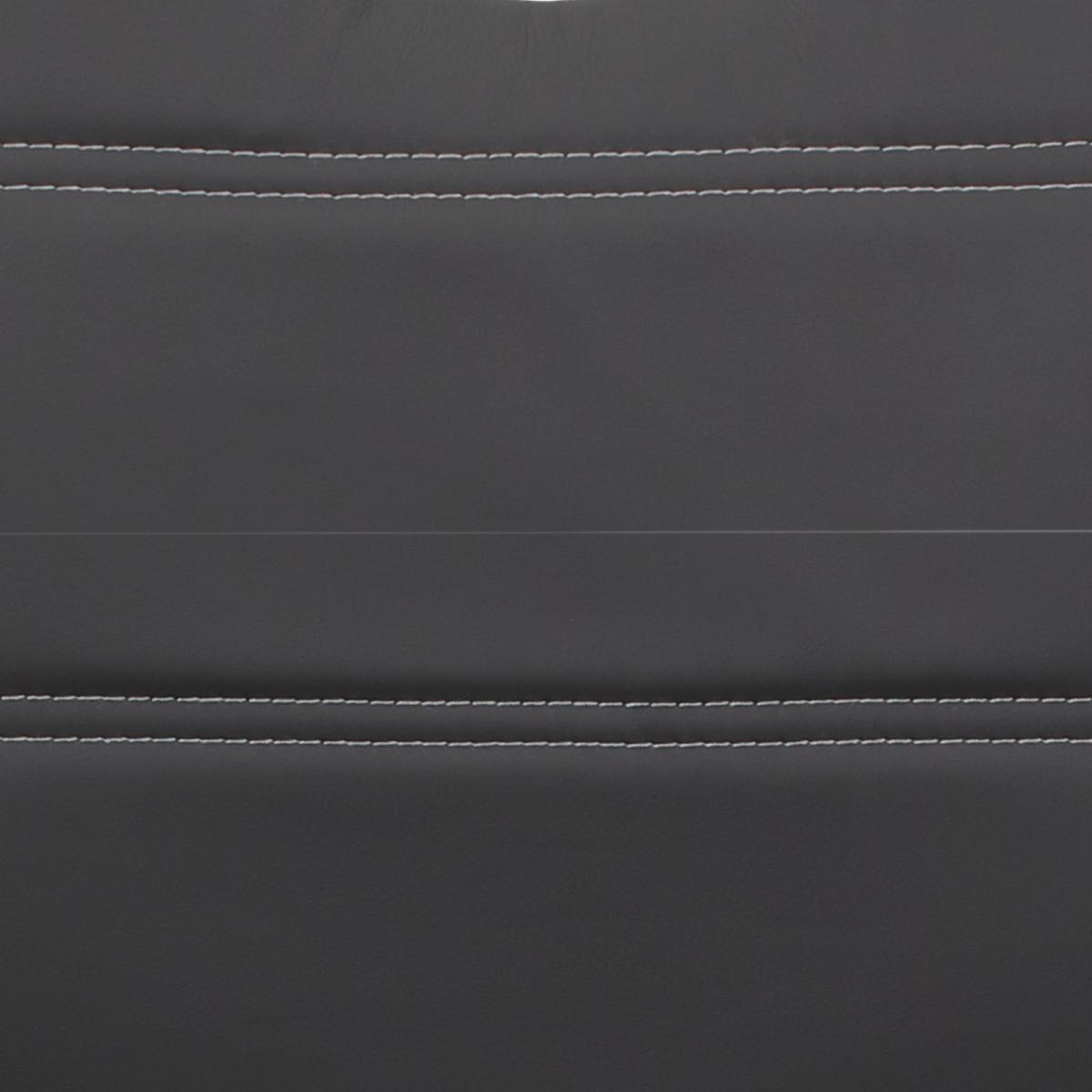 Barhocker Set mit Lehne und 360°drehbar 2--Teilig Miranda Grau - Chromfarben/Weiß, MODERN, Textil/Metall (38/97-119/50cm) - MID.YOU