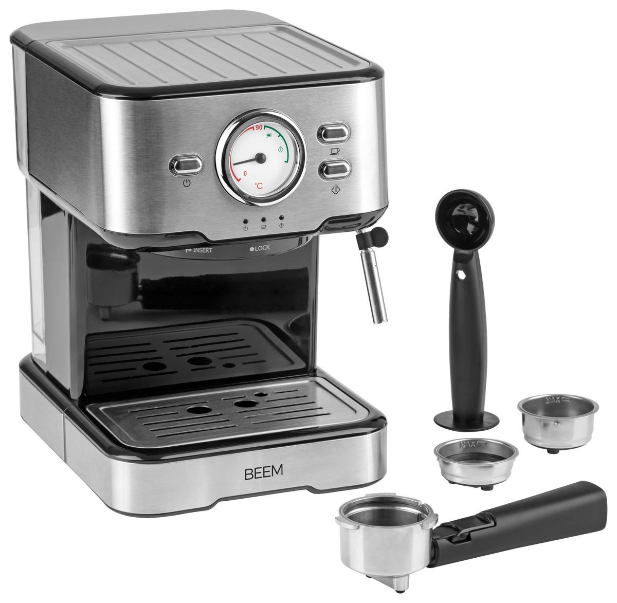 ESPRESSOMASCHINE 1100W, 15 bar - Basics, Kunststoff/Metall (32/27.5/30cm) - Beem