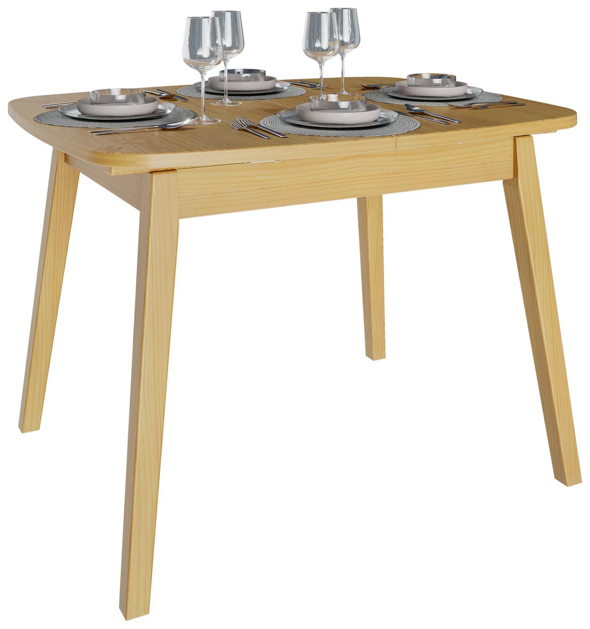 Esstisch Claudia Natur - Naturfarben, MODERN, Holz (110/90/76,5cm) - MID.YOU