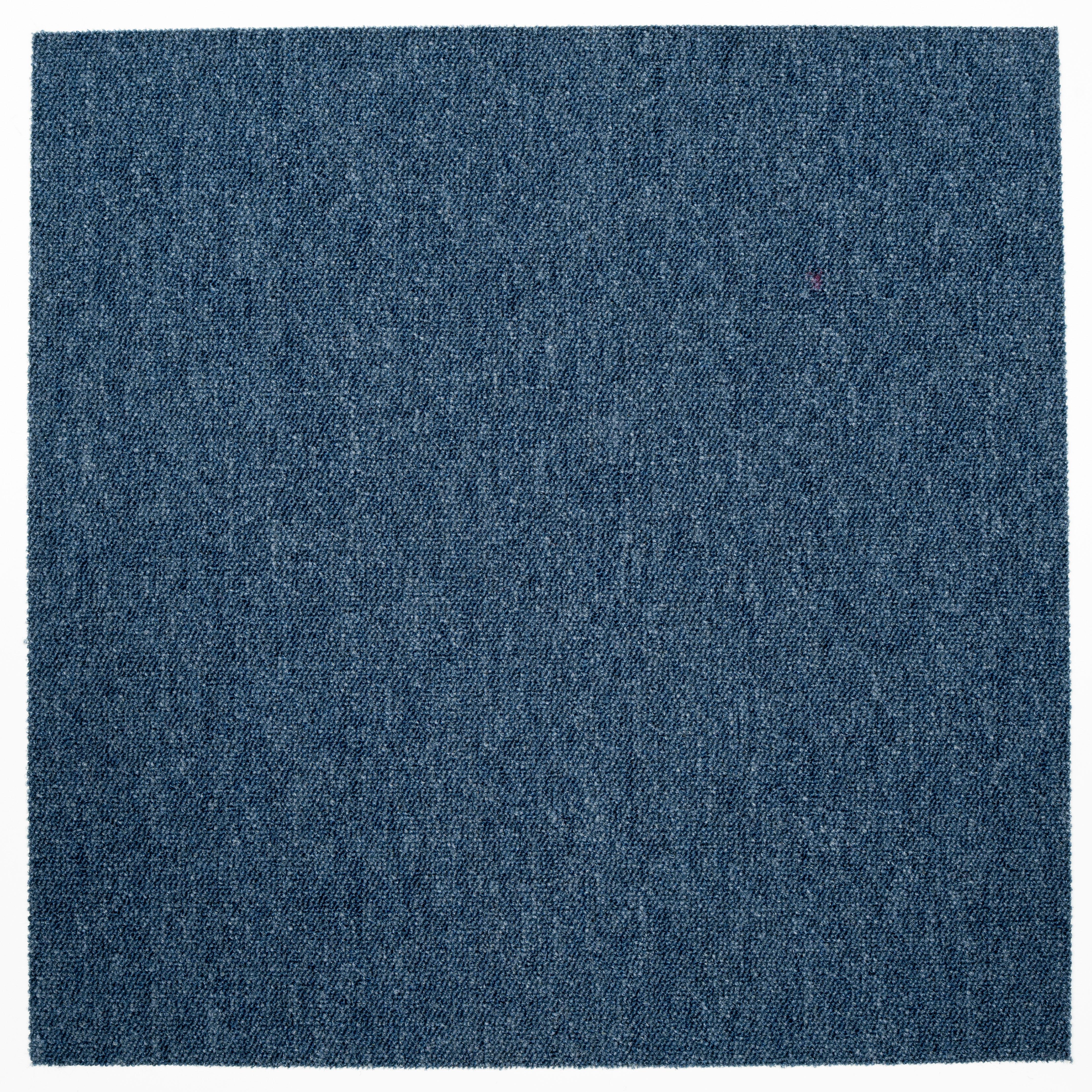 Teppichfliese Hellblau Sparkle 50x50cm Florhöhe 3,5mm - Hellblau, Basics, Textil (50/50cm)