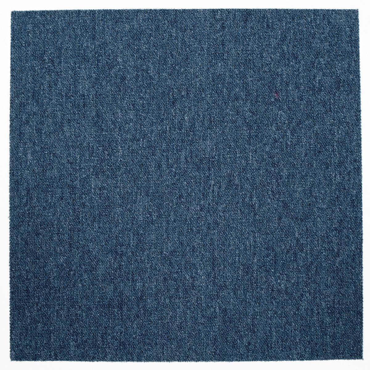 Teppichfliese Hellblau Sparkle 50x50cm Florhöhe 3,5mm - Hellblau, Basics, Textil (50/50cm)