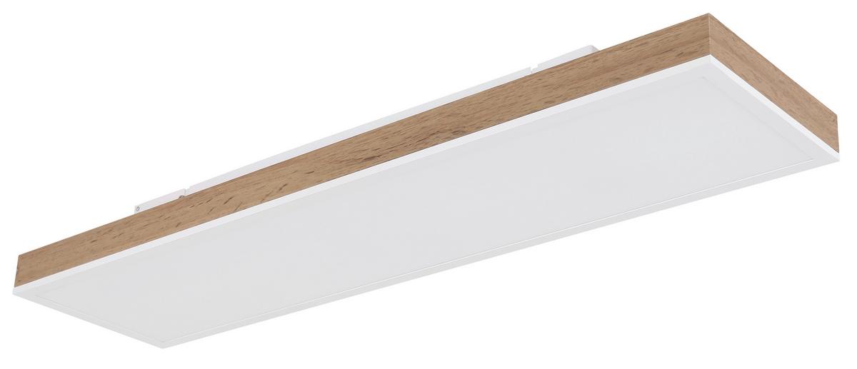 Led-deckenleuchte 416080wwd4-Cct - Dunkelbraun/Opal, Natur, Holzwerkstoff/Kunststoff (80/20/7,8cm) - Globo