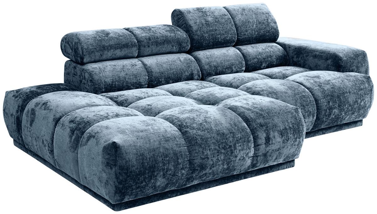 Ecksofa Chani Blau, Schenkel: 150x239 cm - Blau, MODERN, Textil (150/239cm) - MID.YOU