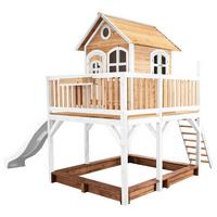 Spielturm A030.151.91 - Weiß/Braun, KONVENTIONELL, Holz (377/291/255cm) - Ambia Garden