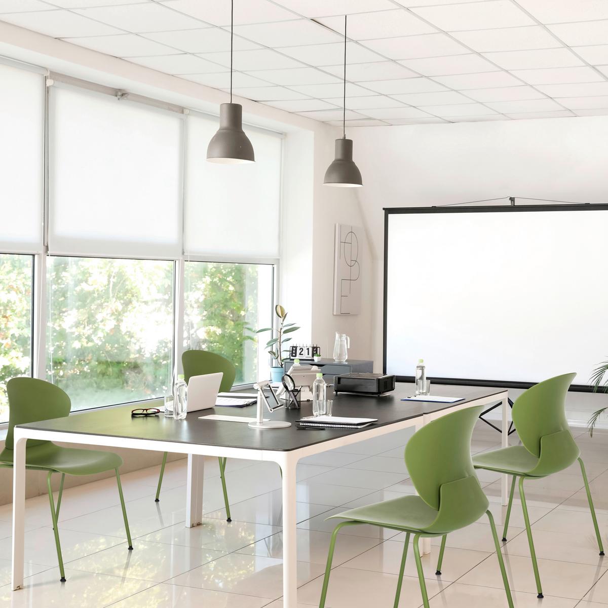 Besucherstuhl T36 Vi Grün B: 56 cm - Grün, MODERN, Kunststoff/Metall (56/80/54cm) - MID.YOU