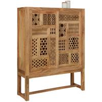 VYSOKÁ KOMODA LAKOTA -TREND- -TOP- - svetlohnedá, Lifestyle, drevo (115/150/38cm) - Zandiara