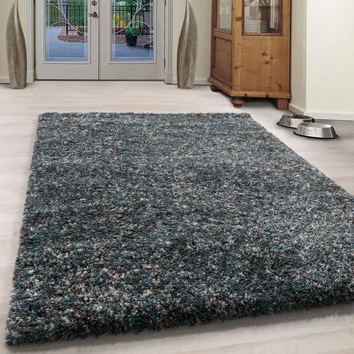 Hochflor Teppich Pastellblau Enjoy 120x170 Cm - Pastellblau, KONVENTIONELL, Textil (120/170cm) - Novel