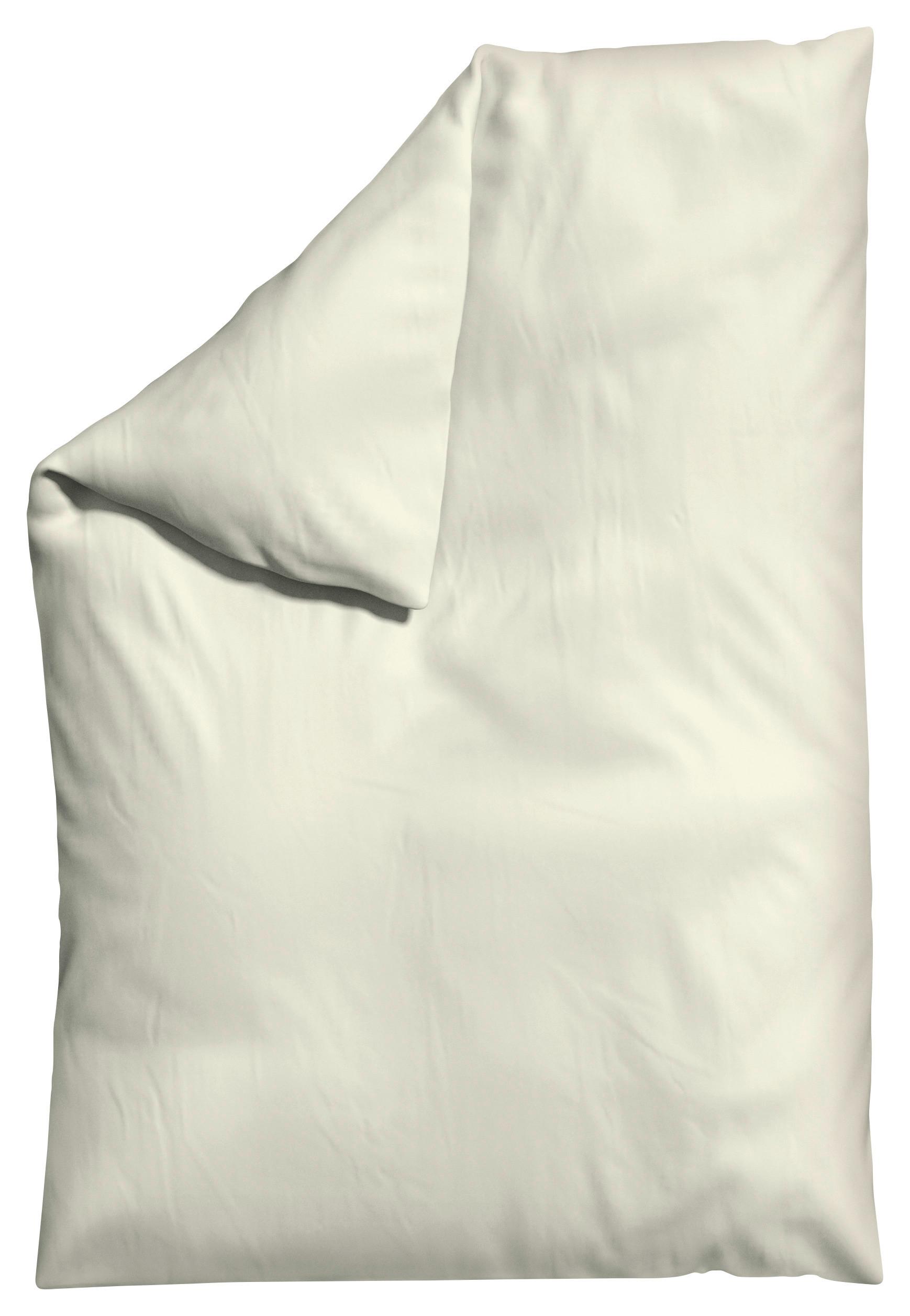 Bettdeckenbezug Knitted Jersey 135-140x200cm Hellgelb - Hellgelb, Basics, Textil (135-140/200cm) - Schlafgut
