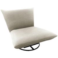 Relaxsessel Cremona Beige B: 100 Cm - Creme/Schwarz, Design, Textil (100/78/96cm) - Livetastic