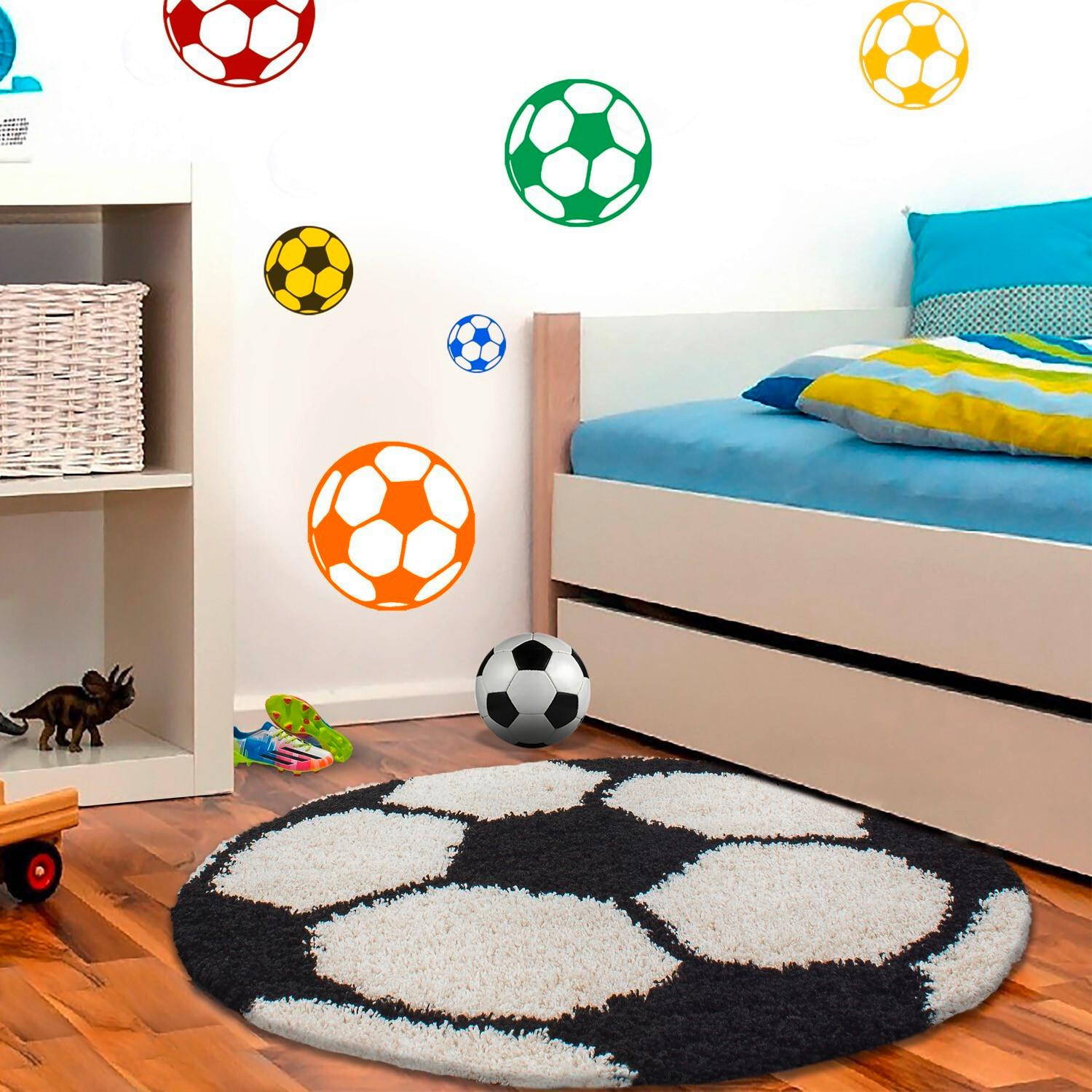 Kinderteppich Fun - Schwarz, Trend, Textil (120/120cm) - Ben'n'jen