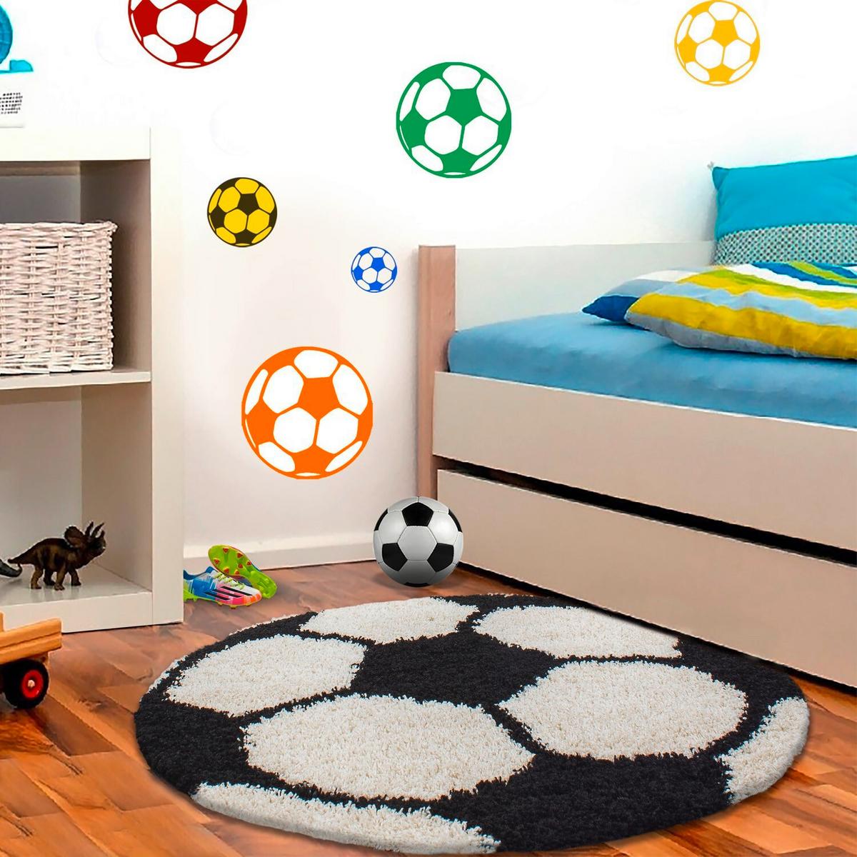 Kinderteppich Fun - Schwarz, Trend, Textil (100cm) - Ben'n'jen