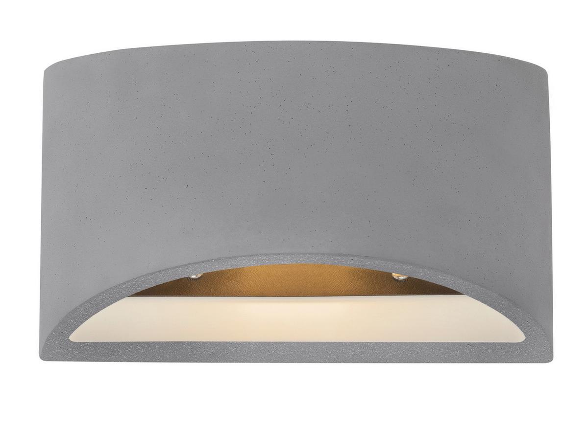 Wandleuchte 55011w6 - Grau, Design, Stein (20/8,8/12cm) - Globo