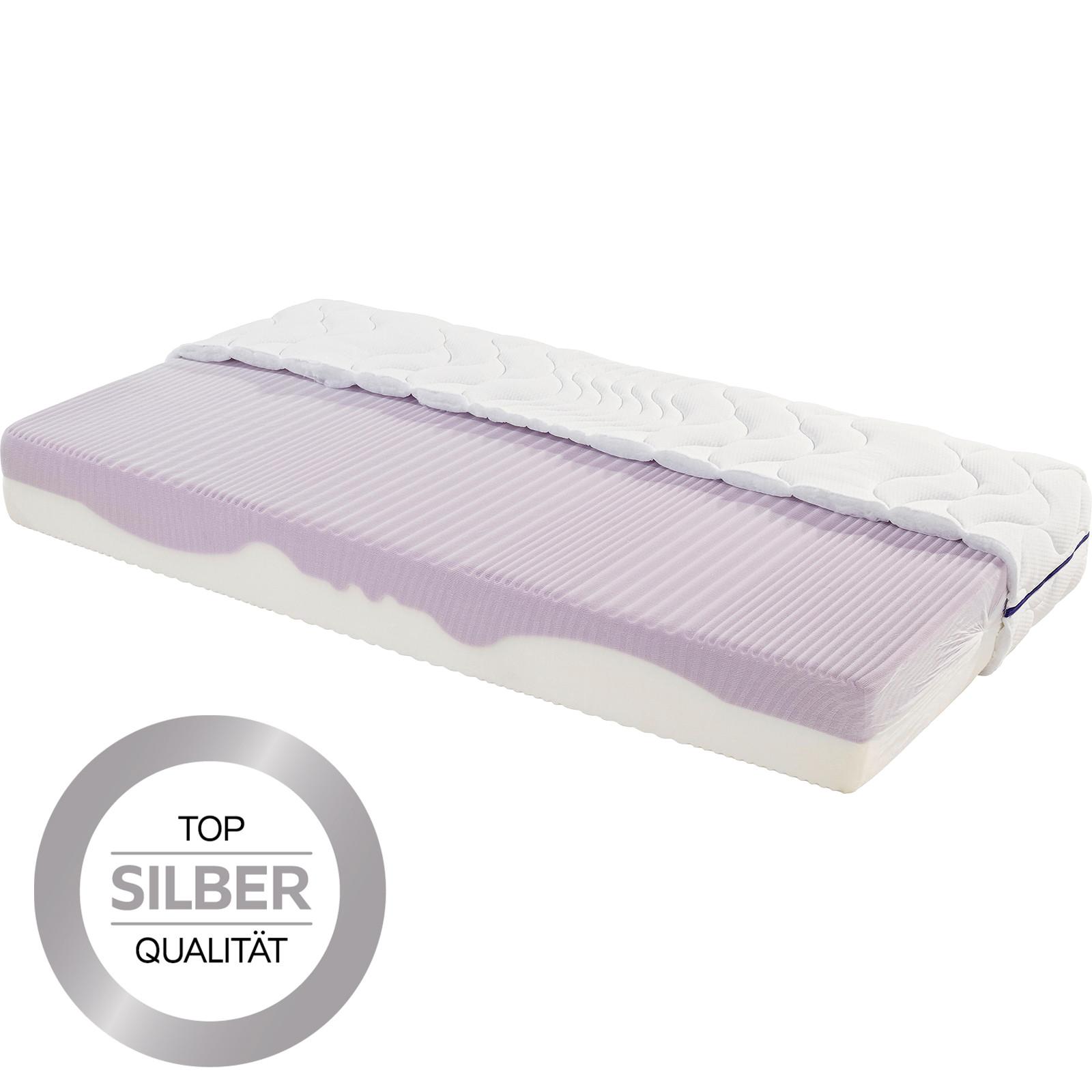 Komfortschaummatratze Ergo Duo 90x200cm Mittelfest - Weiß, Textil (90/200cm) - Primatex