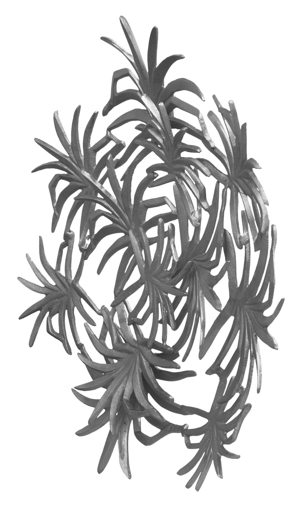 Wanddeko Domizil Schwarz, 70x9 Cm - Schwarz, LIFESTYLE, Metall (70/9/70cm) - Kayoom