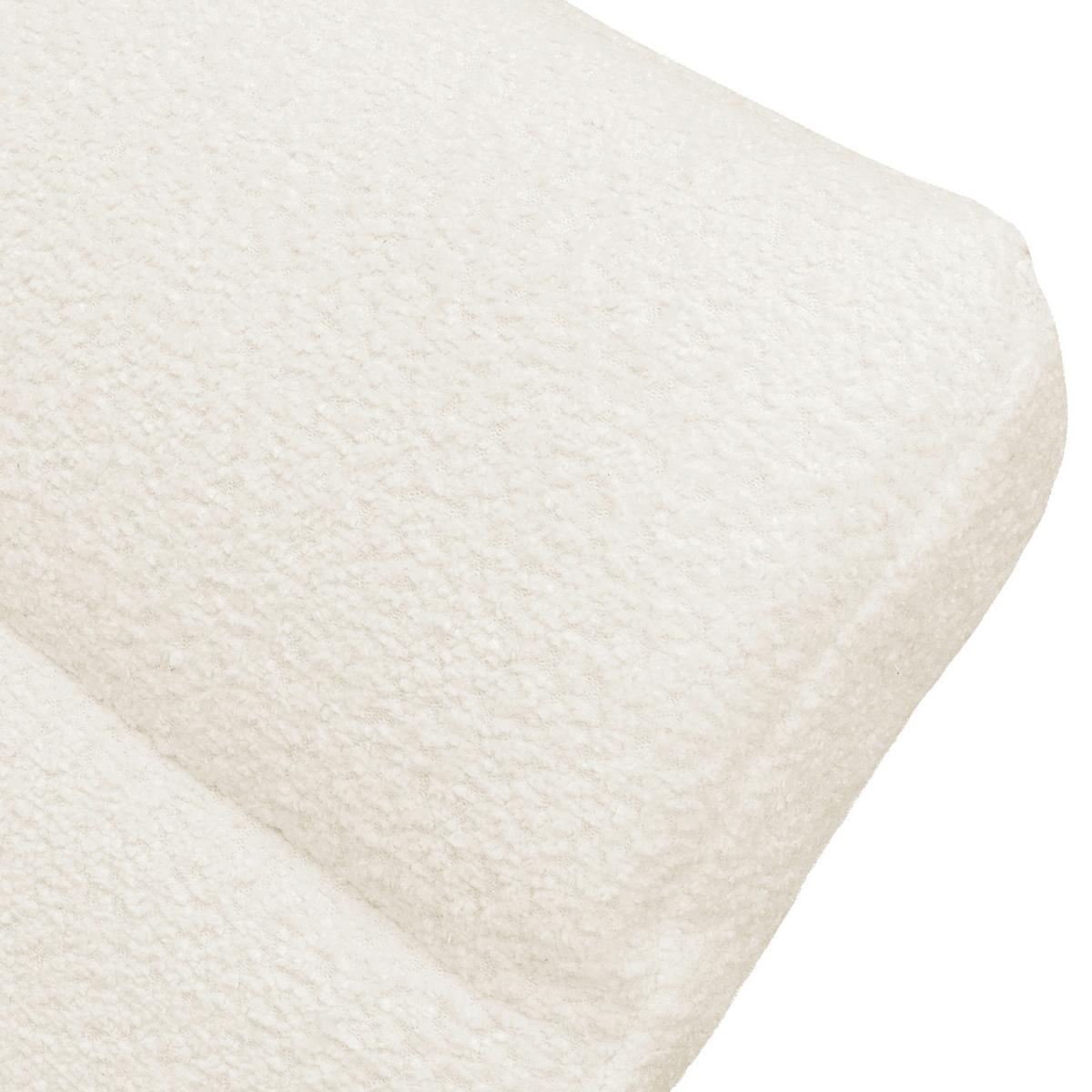 Relaxliege Swing Silver Weiß B: 65 cm - Silberfarben/Weiß, Design, Textil (65/65-95/171cm) - Livetastic