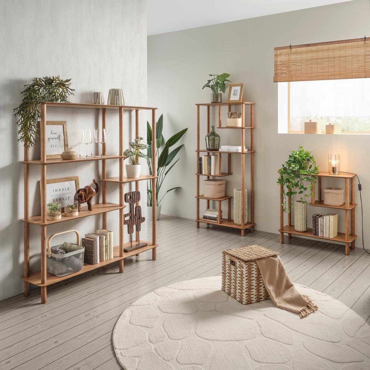 Regál MATS, přírodní barvy - přírodní barvy, Moderní, dřevo/kompozitní dřevo (75/75/30cm) - Premium Living