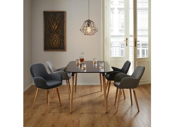 Jedálenský Stôl Anuk - čierna, Moderný, drevo (160/75/90cm) - Modern Living Jedálenský Stôl Anuk - čierna, Moderný, drevo (160/75/90cm) - Modern Living