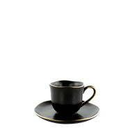 ŠÁLKA NA ESPRESSO S TANIERIKO ONIX - čierna, Modern, keramika - Mömax