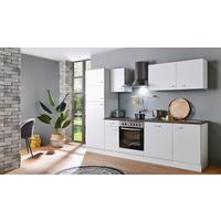 Küchenblock White-Classic - Graphitfarben/Weiß, KONVENTIONELL, Holzwerkstoff (270cm) - Menke