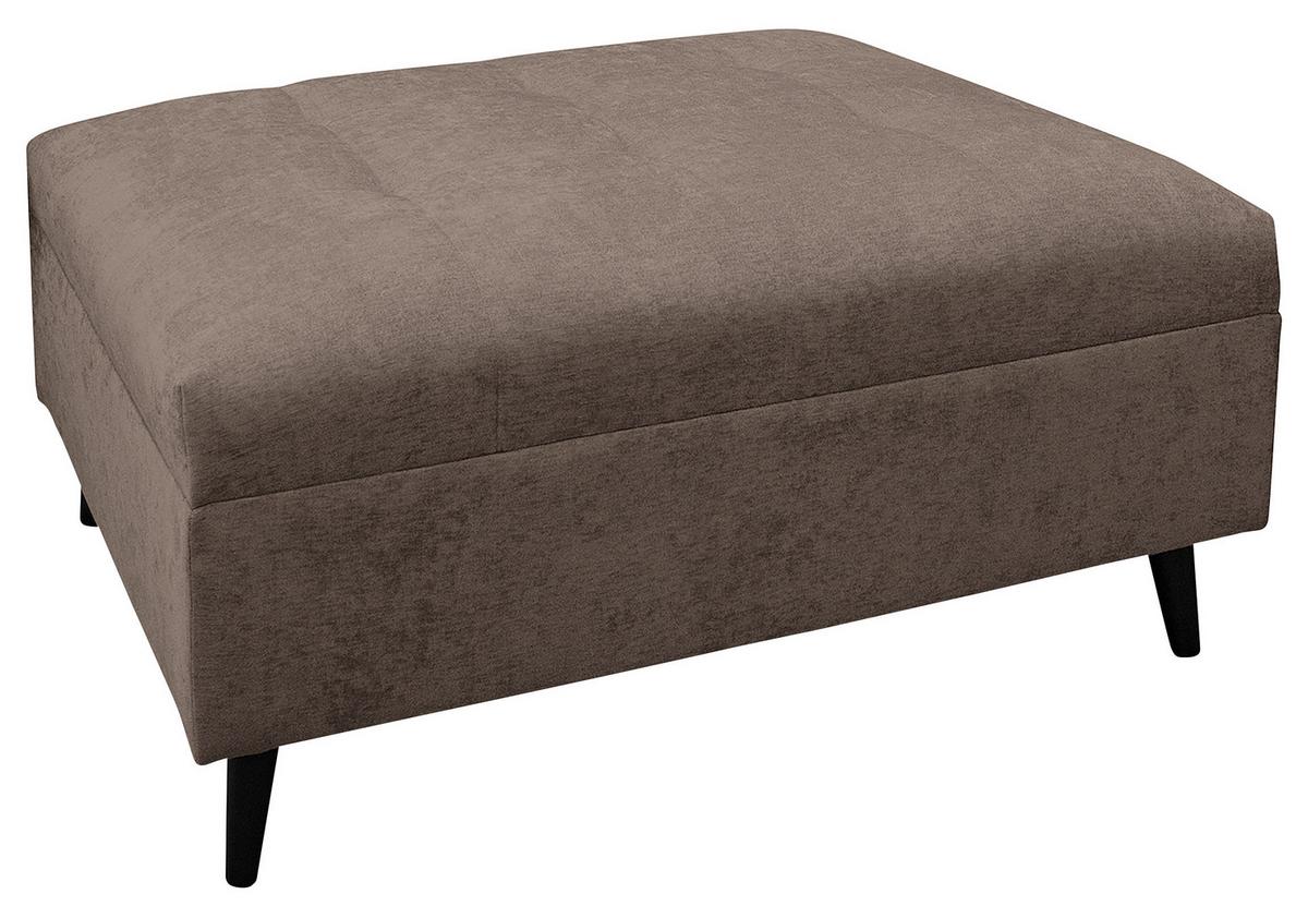 Ecksofa Pruno, Braun S: 247x174 Cm - Schwarz/Braun, Design, Textil (247/174cm) - MID.YOU