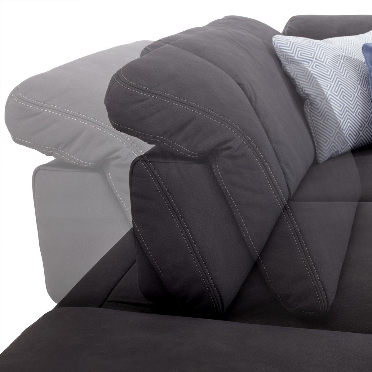 Ecksofa Mit Schlaffunktion & Bettkasten Anthrazit - Beige/Anthrazit, MODERN, Textil (260/320cm) - Luca Bessoni