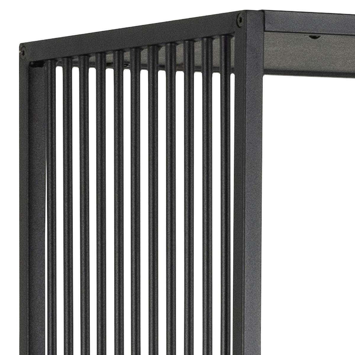 Regal Strington Schwarz Mdf B: 85 Cm - Schwarz, Design, Holzwerkstoff/Metall (85/185/35cm) - MID.YOU