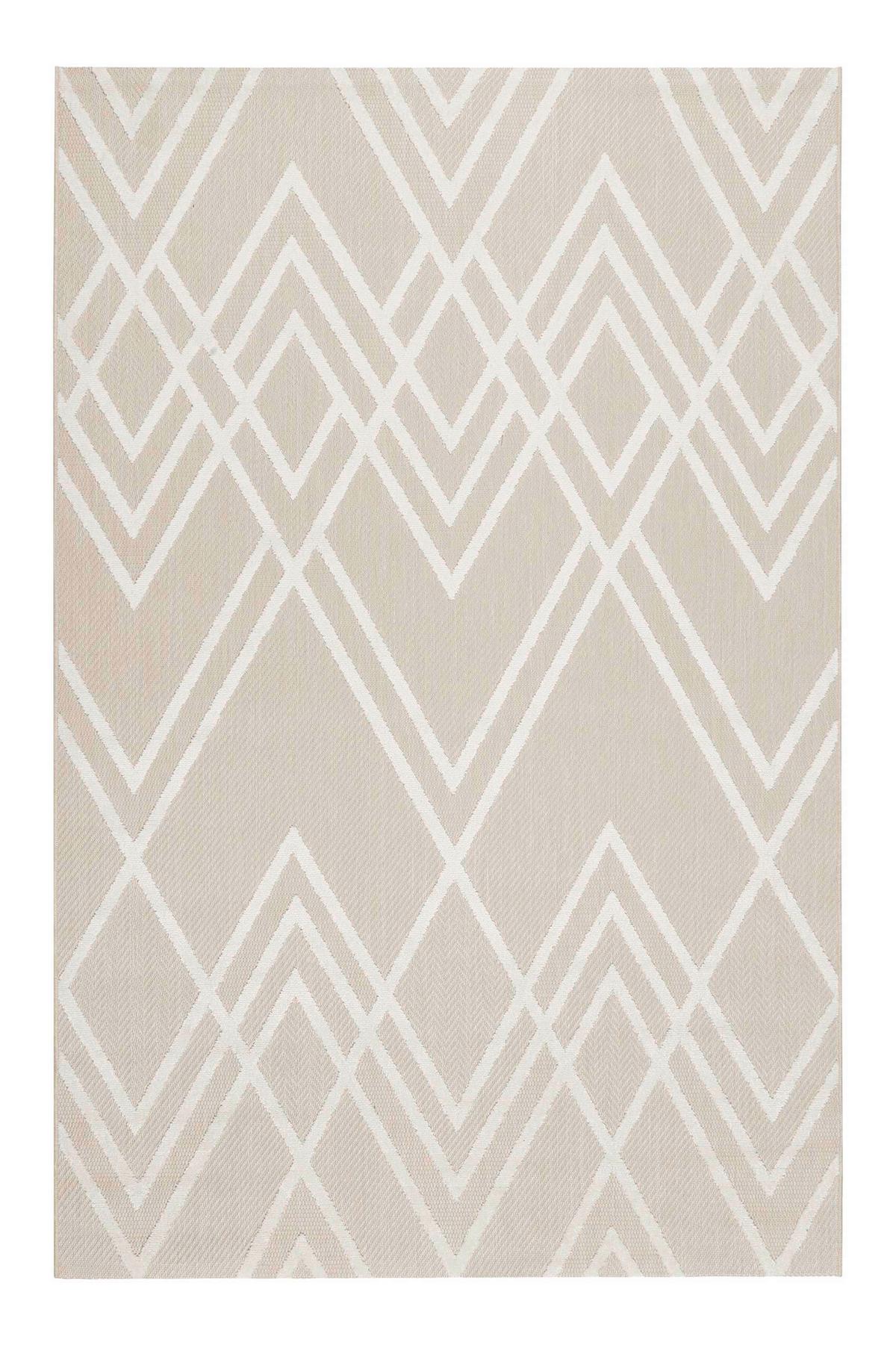 Outdoorteppich Creme/Weiß, BxL: ca. 160x225cm - Creme/Weiß, Design, Textil (160/225cm) - Esprit