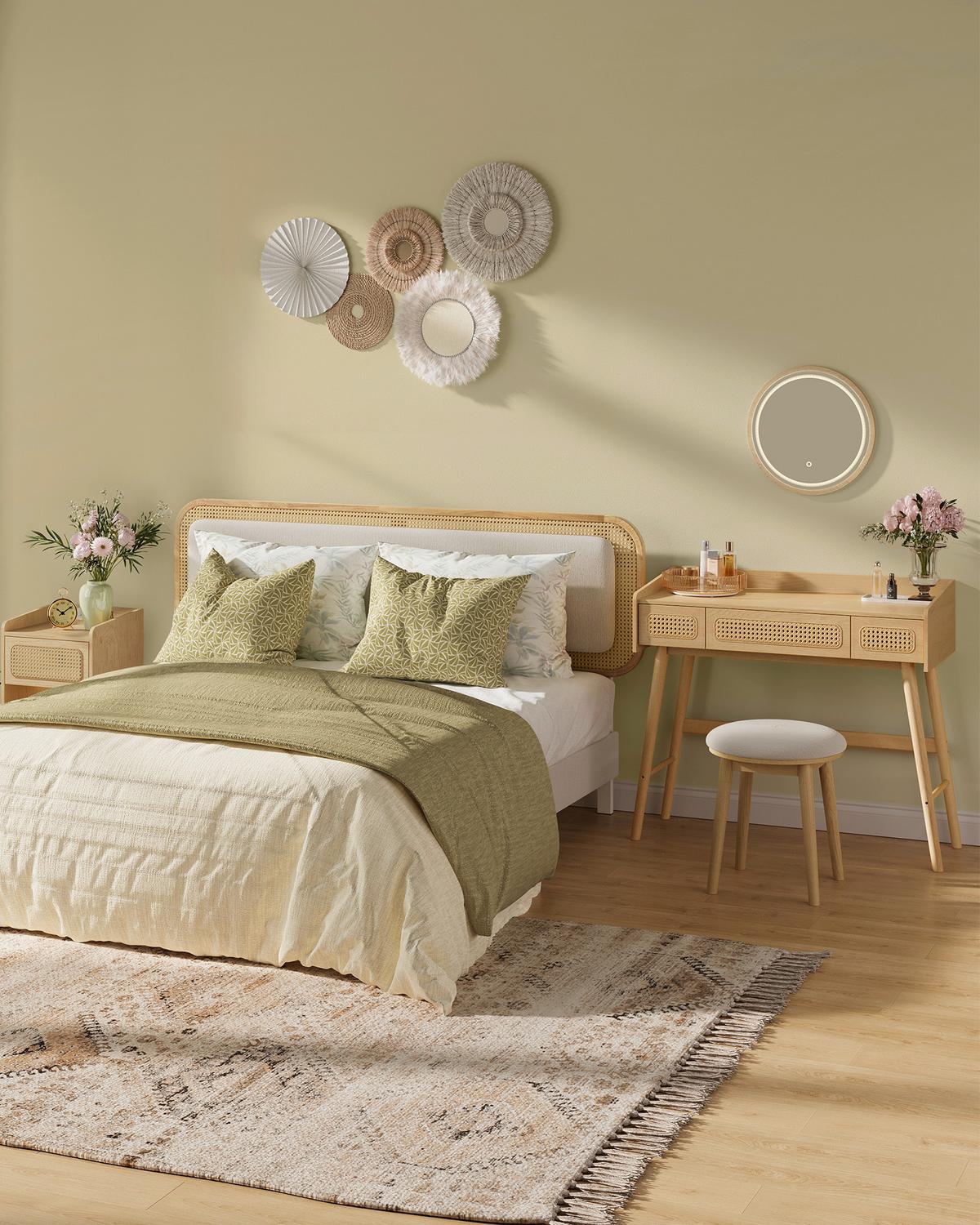 Schminktisch Eichefarben L: 90cm - Eichefarben, Basics, Holz/Holzwerkstoff (90/82/43cm)