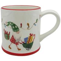 Csésze Luise Kb. 350ml - piros/fehér, Konventionell, kerámia (9/9cm) - Luca Bessoni