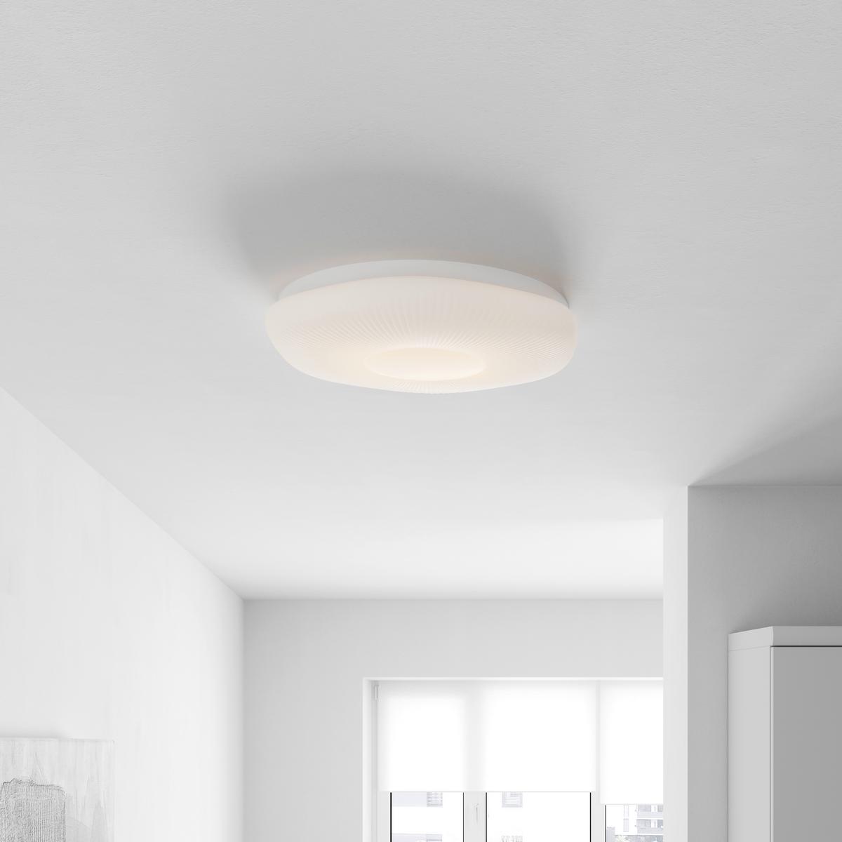 STROPNÍ LED SVÍTIDLO AMPI - bílá, Konvenční, kov/plast (48cm) - Mömax