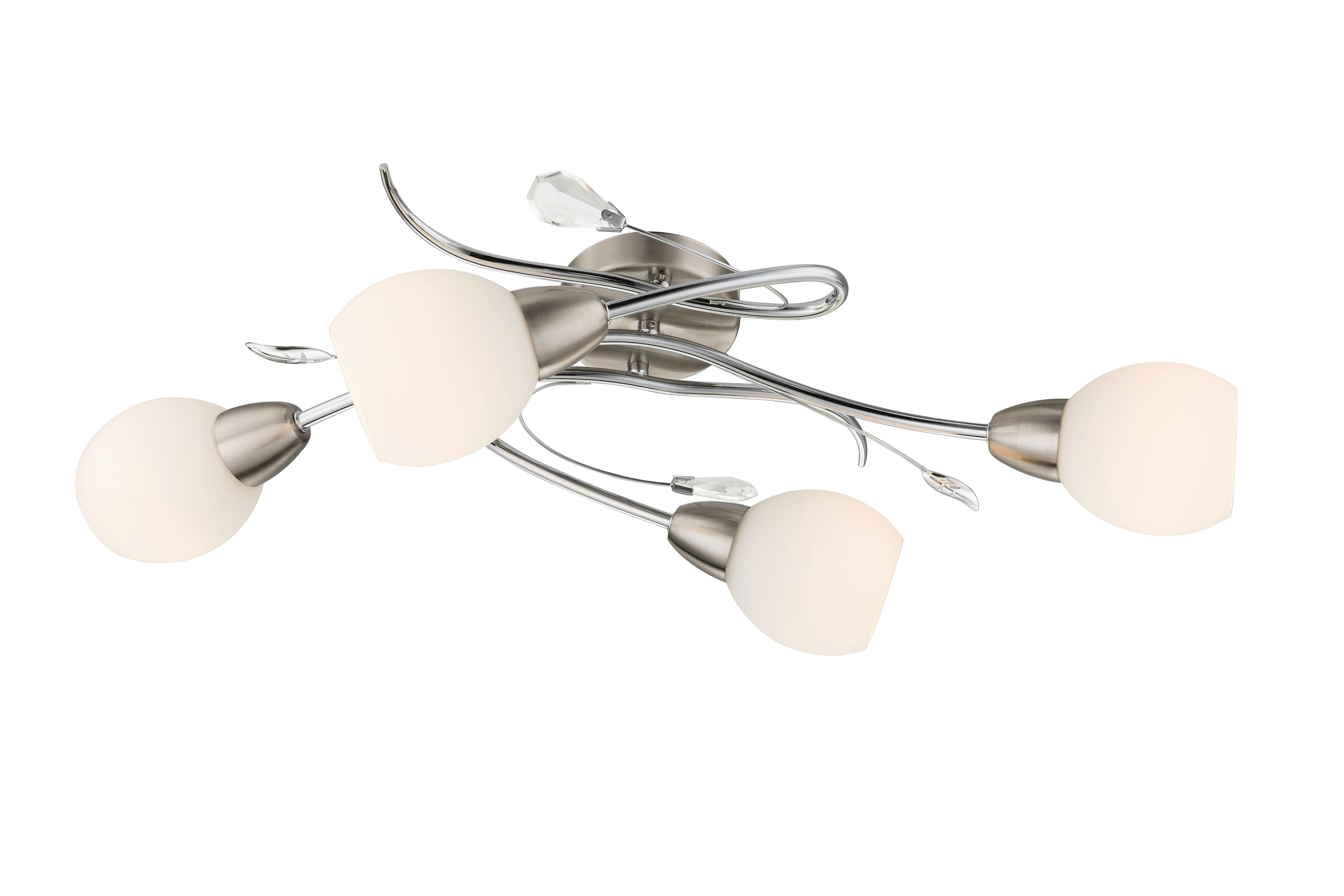 Deckenleuchte 60209-4 LILLY - Basics, Glas/Kunststoff (70/25/21cm) - Globo