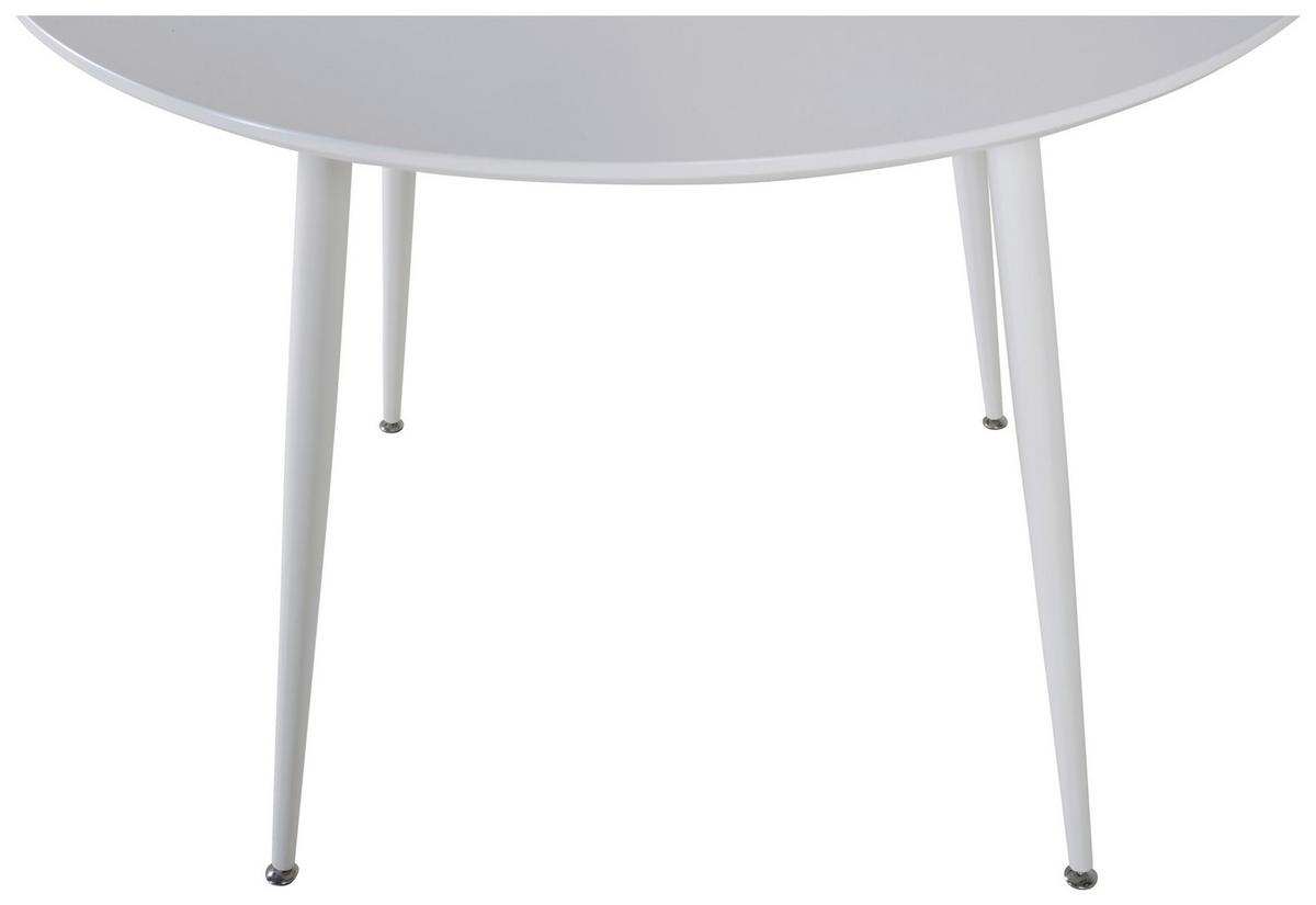 Esstisch Plaza Weiß L: 100 Cm - Weiß, Design, Holzwerkstoff/Metall (100/100/75cm) - Livetastic