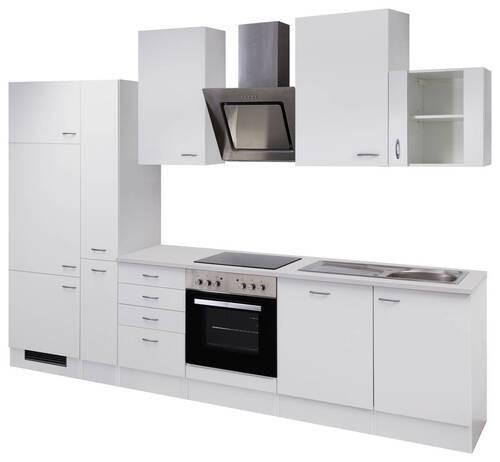 Küchenblock Wito G-310-2604-012 - Hellgrau/Weiß, MODERN, Holzwerkstoff (310cm) - FlexWell