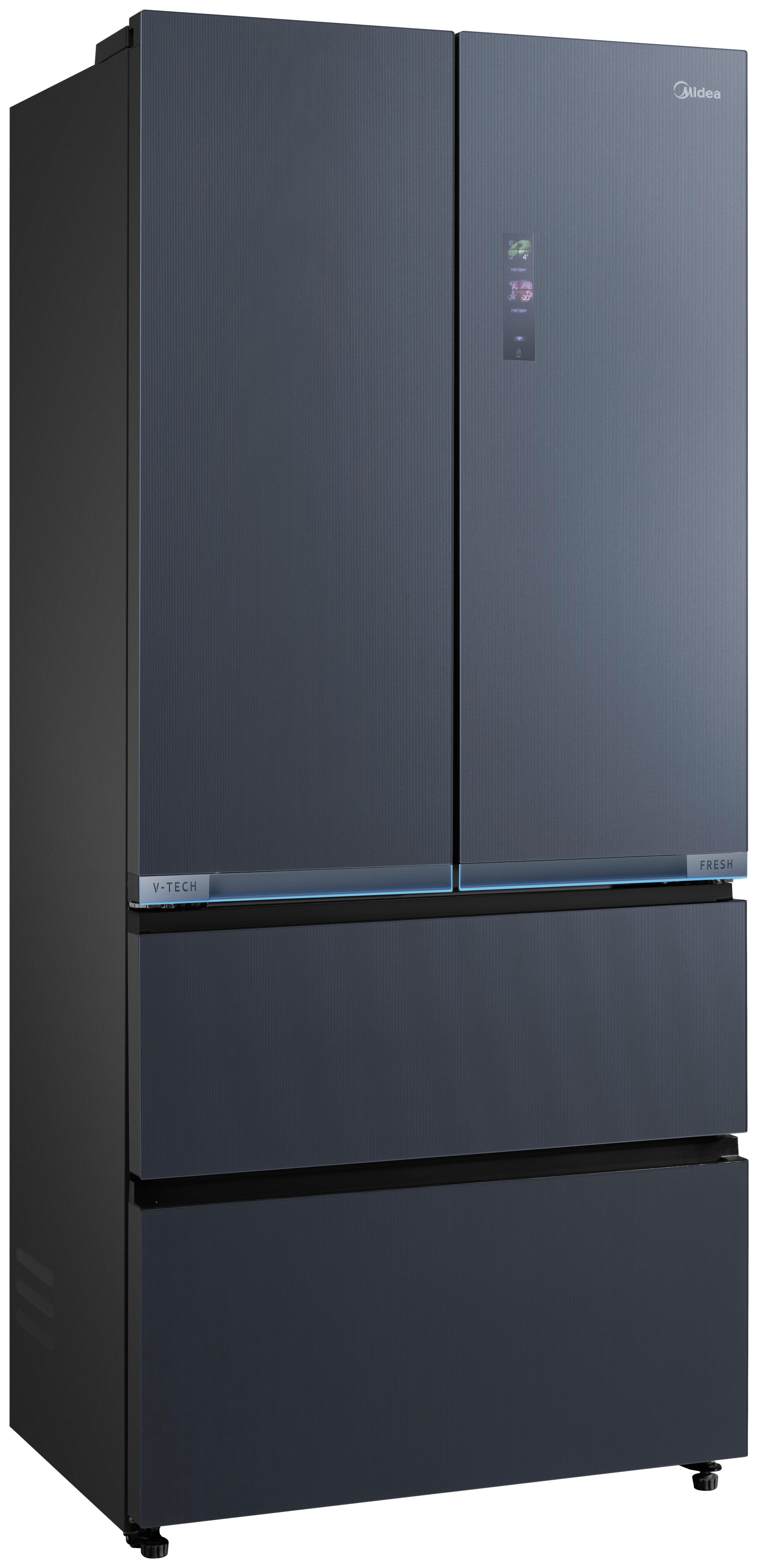 French-door Mdrf705bie70 - Schwarz/Weiß, MODERN (83.3/191/60cm) - Midea