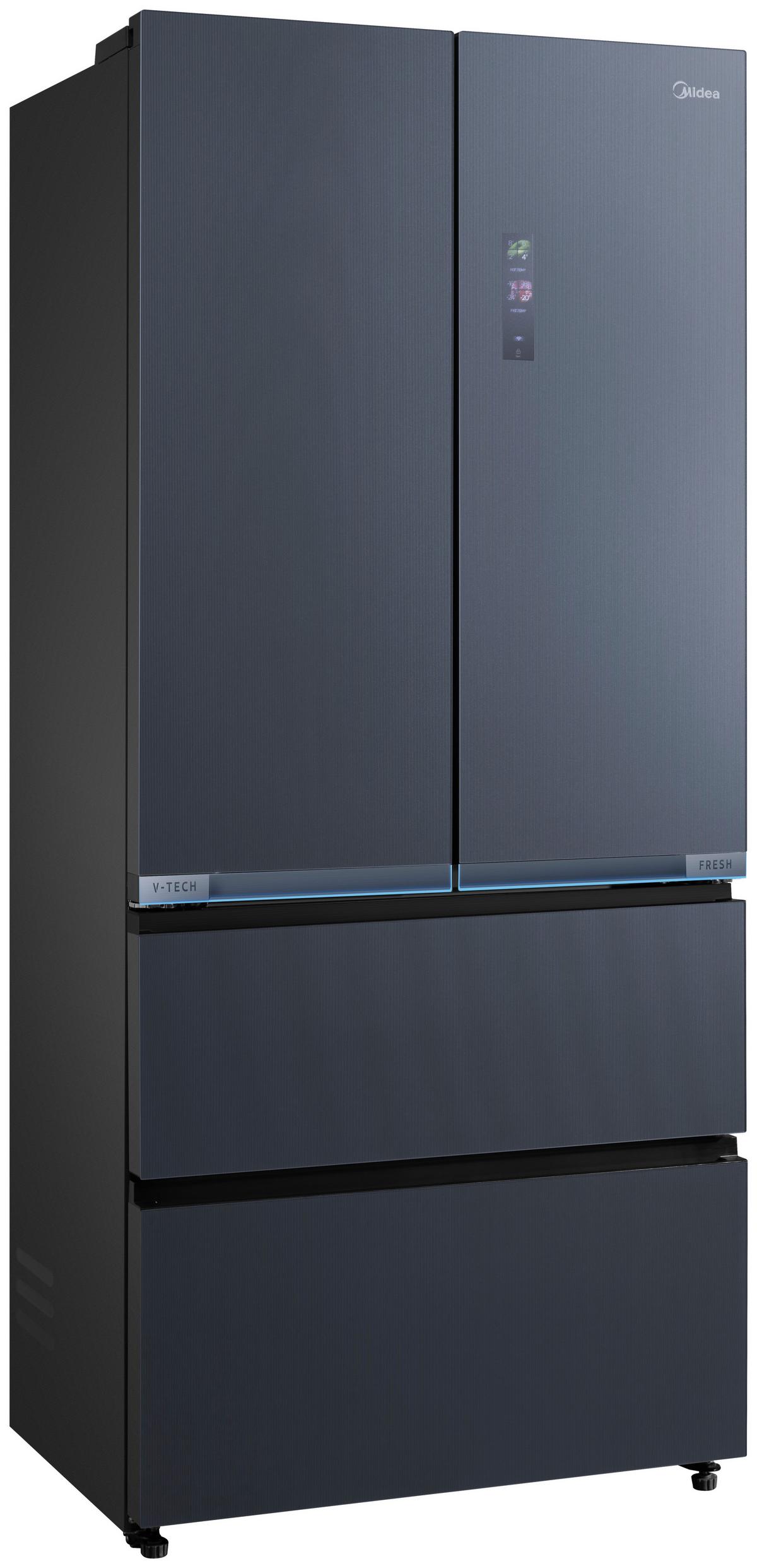 French-Door Mdrf705bie70 - Schwarz/Weiß, MODERN (83.3/191/60cm) - Midea
