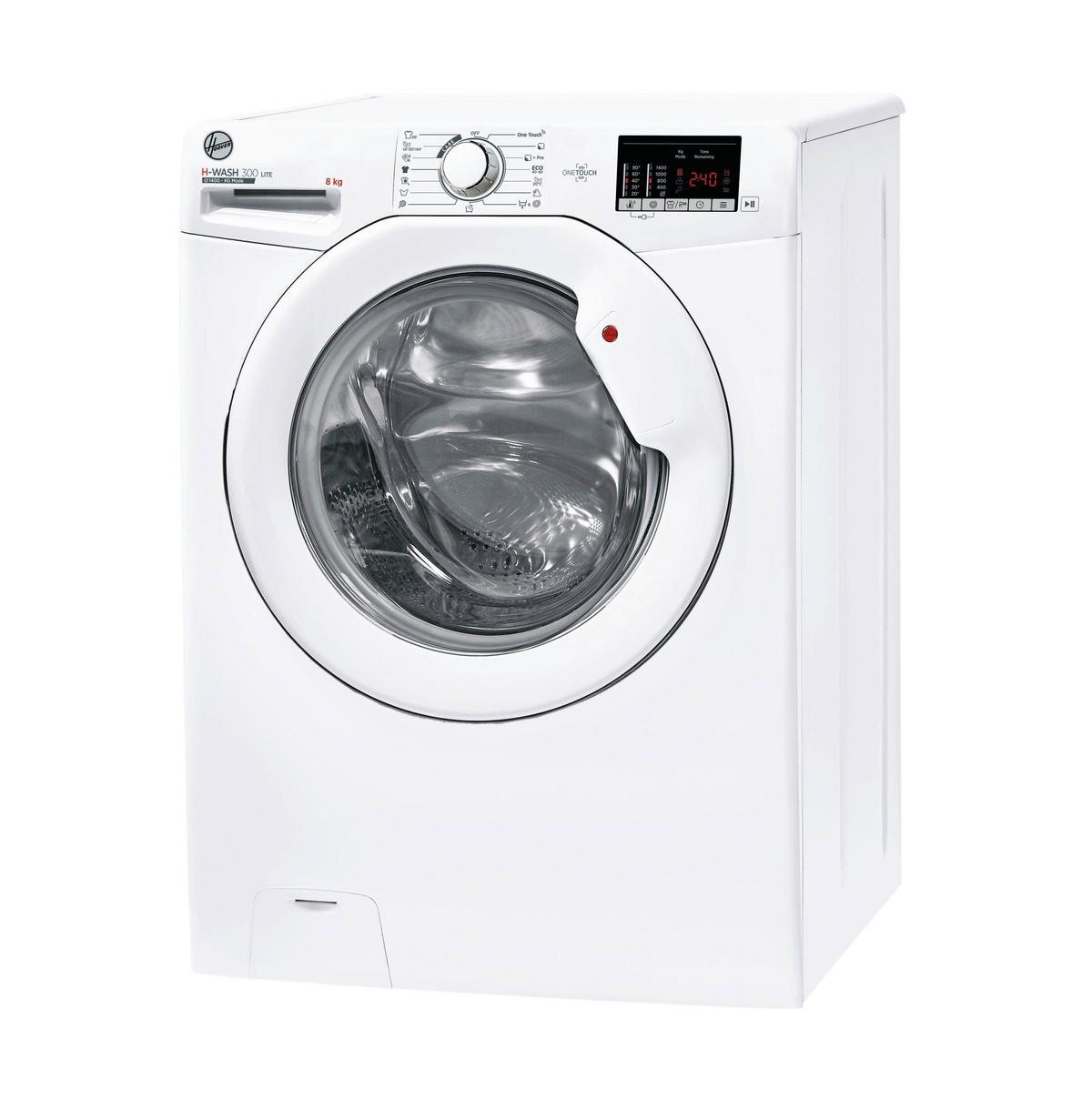 Waschmaschine Hoover H3w 482da3/1-S 8 Kg 1400 U/min - Weiß, Basics, Glas/Kunststoff (60/85/53,00cm) - Hoover