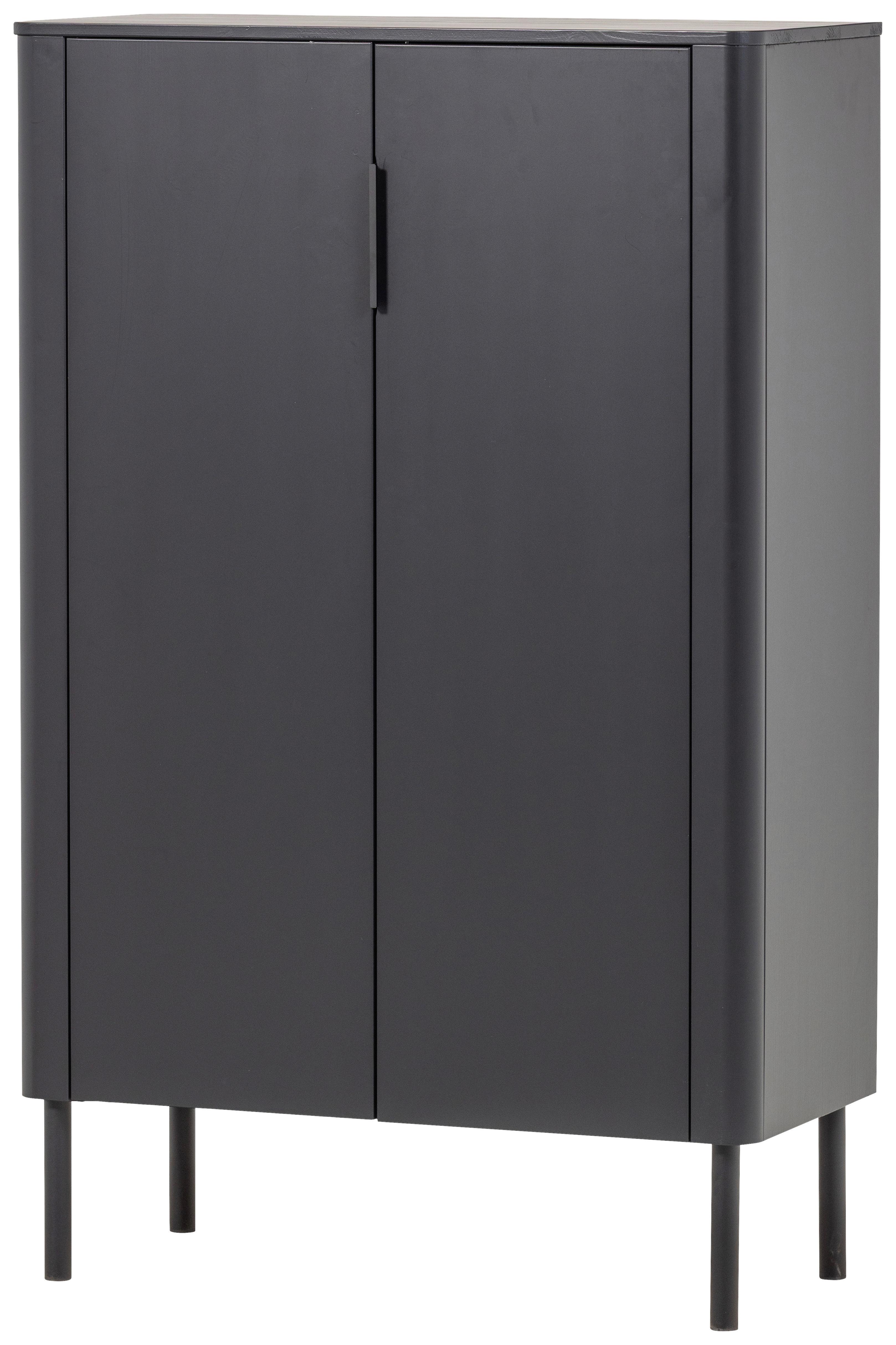 Schuhschrank Gunnar Schwarz B: 85 Cm - Schwarz, Design, Holz (85/135/39cm) - Livetastic