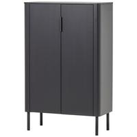 Schuhschrank Gunnar Schwarz B: 85 Cm - Schwarz, Design, Holz (85/135/39cm) - Livetastic