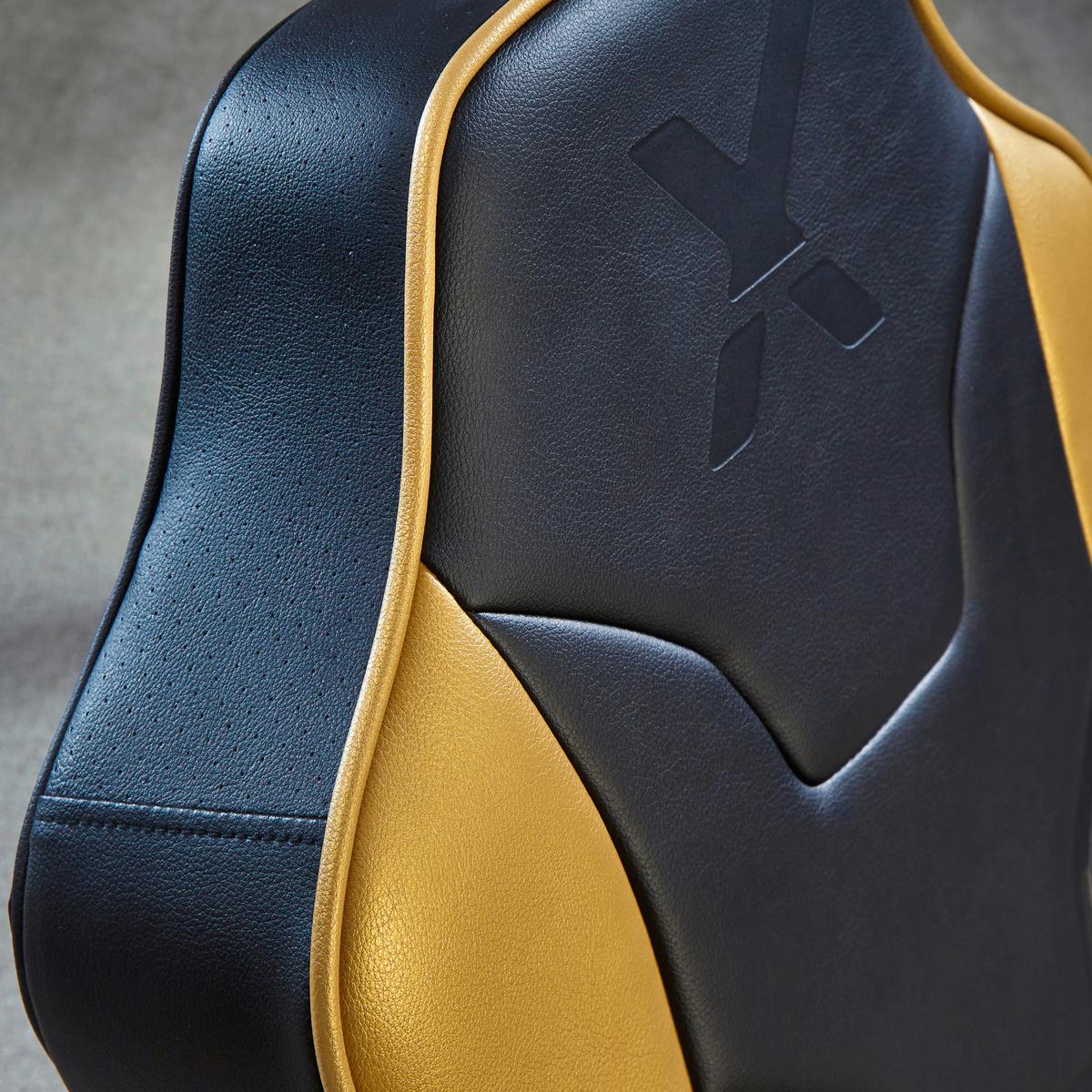 Gamingsessel Shadow 2.0 - Goldfarben/Schwarz, MODERN, Textil (42/64/75cm) - X Rocker