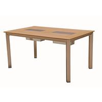 Gartentisch Florence - Champagner/Grau, Basics, Kunststoff/Metall (150cm) - Gardenson