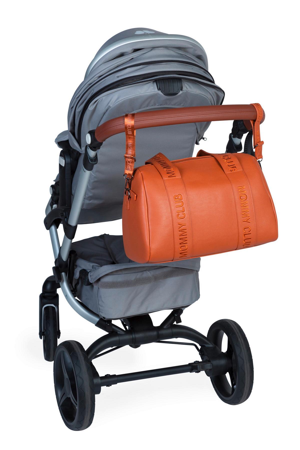 Wickeltasche Mommy Club Braun, Lederoptik, B: 38 cm - Schwarz/Braun, KONVENTIONELL, Kunststoff (38/21/27cm) - Childhome